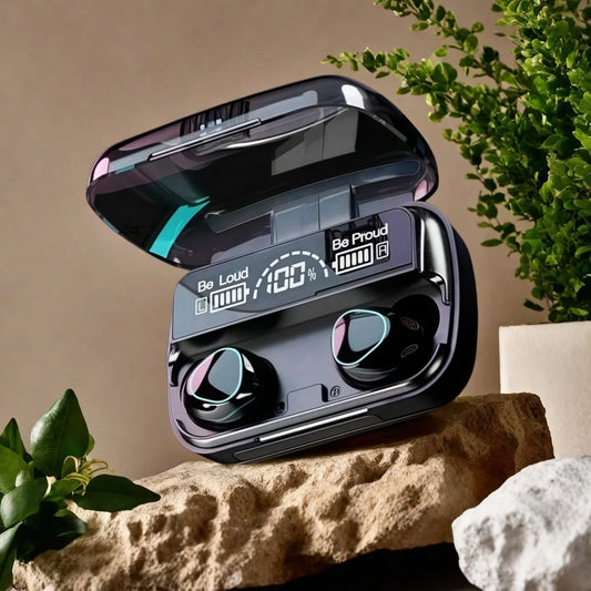 All-in-One Wireless Bluetooth Earpods - with Active Noise Canceling, Stereo Sound & Built-in Mic